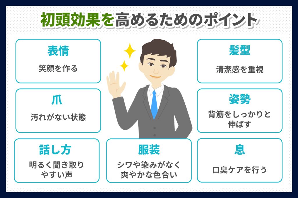 初頭効果を高めるポイント