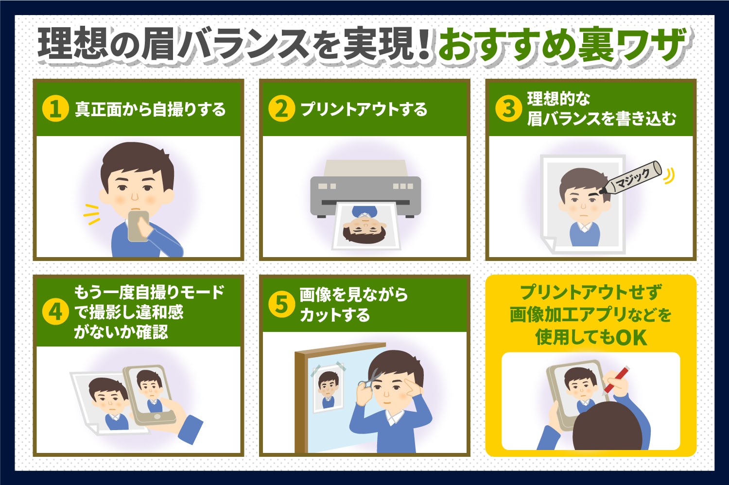 理想の眉バランスを実現！おすすめ裏ワザ