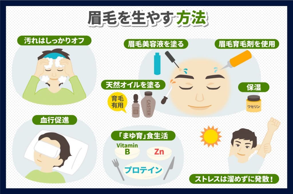 今日から始められる眉毛を生やす方法8つ